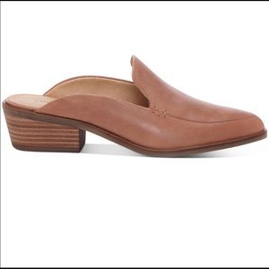 New! Brown/nude Lucky brand leather slip on mule